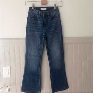 Nature Denim Size 0 23 Women's Dark Blue Flare Leg Jeans